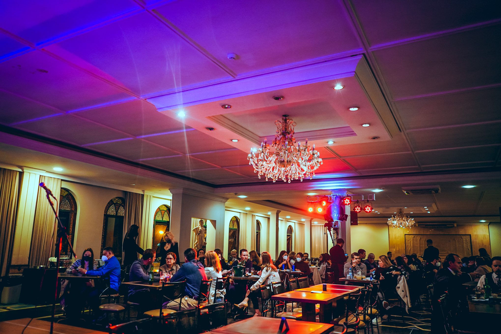 Ambiente do Curitiba Comedy Club para eventos privados